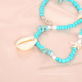 Shangjie OEM Starfish Shell Pendant Short Clavicle Short Chain Bohemia seashell  summer necklaces